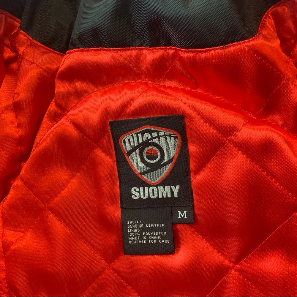 SUOMY Woman's Leather Motorcycle Jacket, Sz S, EUC - Picture 13 of 16